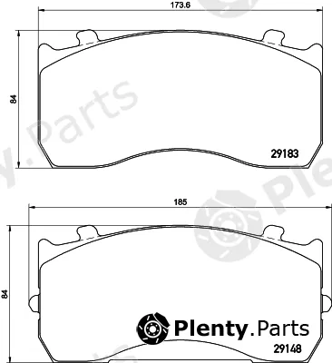 DON CVP035K — Brake Pad Set, disc brake