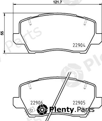 DON PCP1800 — Brake Pad Set, disc brake