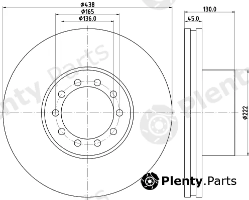 DON CVD618 — Brake Disc