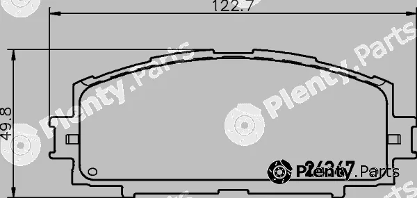 DON PCP1441 — Brake Pad Set, disc brake