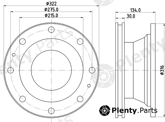 DON CVD524 — Brake Disc