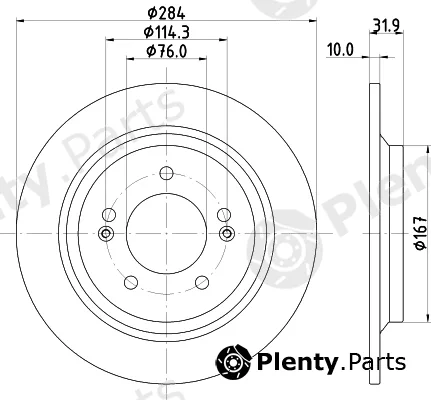 DON PCD23022 — Brake Disc