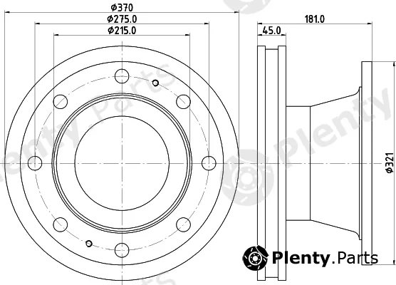 DON CVD516 — Brake Disc