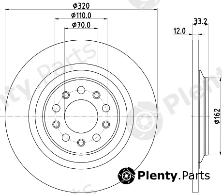 DON PCD17822 — Brake Disc