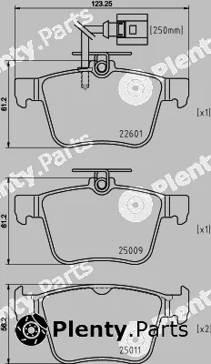 DON PCP2110 — Brake Pad Set, disc brake