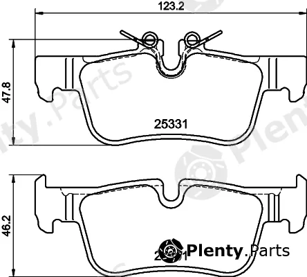 DON PCP1986 — Brake Pad Set, disc brake