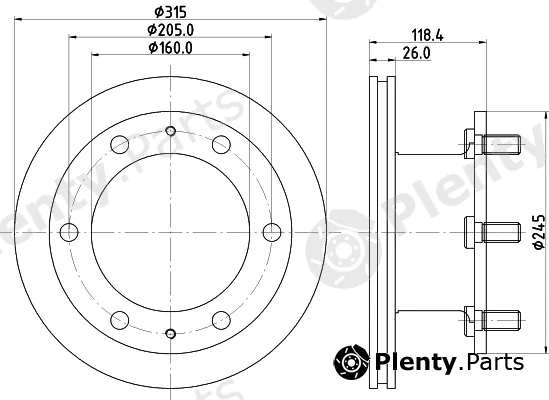 DON CVD507 — Brake Disc