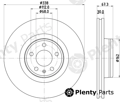 DON PCD23442 — Brake Disc