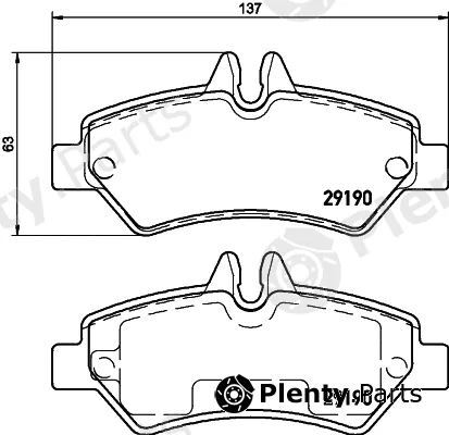 DON PCP1632 — Brake Pad Set, disc brake