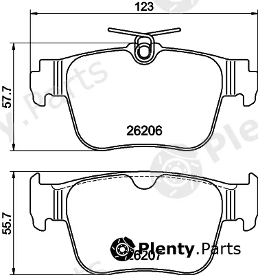 DON PCP2035 — Brake Pad Set, disc brake