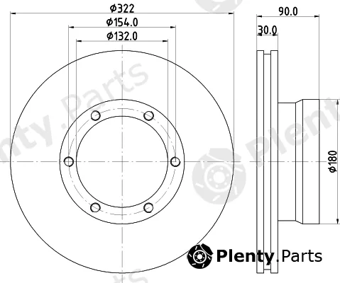DON CVD510 — Brake Disc