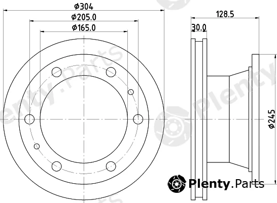 DON CVD520 — Brake Disc
