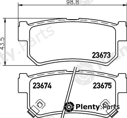 DON PCP1294 — Brake Pad Set, disc brake