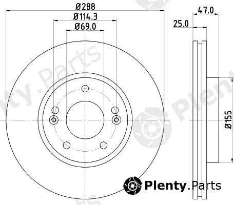 DON PCD22682 — Brake Disc