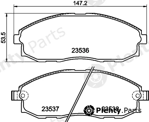 DON PCP1934 — Brake Pad Set, disc brake