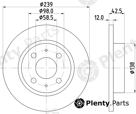 DON PCD21122 — Brake Disc