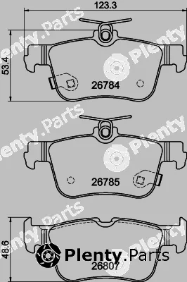 DON PCP2257 — Brake Pad Set, disc brake