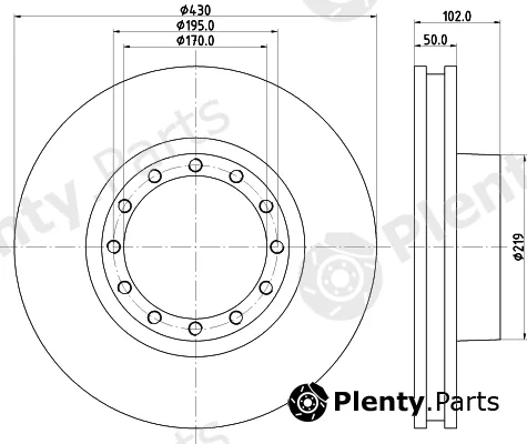 DON CVD519 — Brake Disc