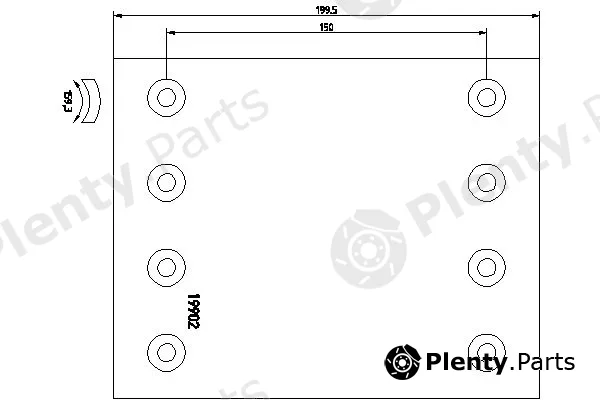 DON BC/100/1 — Brake Lining, drum brake