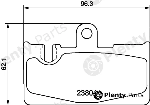 DON PCP2187 — Brake Pad Set, disc brake
