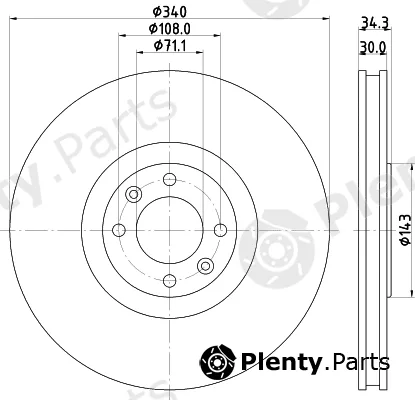 DON PCD15911 — Brake Disc