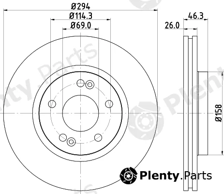 DON PCD13642 — Brake Disc