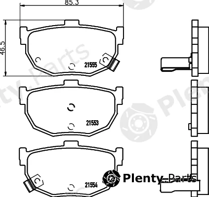 DON PCP1203 — Brake Pad Set, disc brake