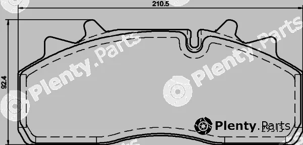 DON CVP090K — Brake Pad Set, disc brake Lightweight Technology