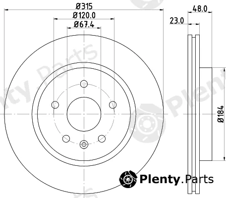 DON PCD11792 — Brake Disc