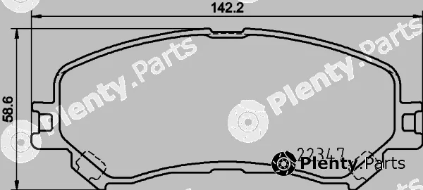 DON PCP1897 — Brake Pad Set, disc brake