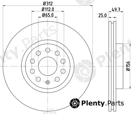 DON PCD10052 — Brake Disc