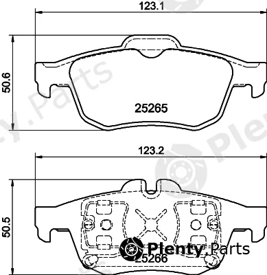 DON PCP1985 — Brake Pad Set, disc brake