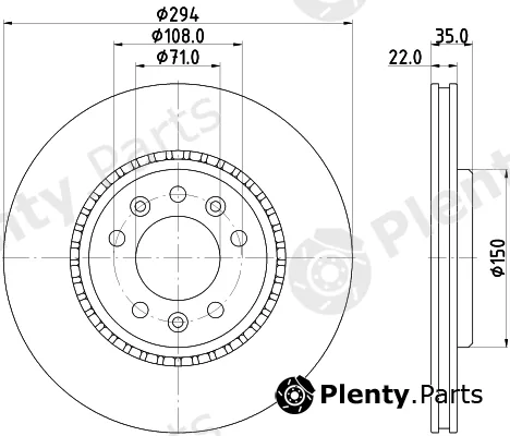 DON PCD23002 — Brake Disc