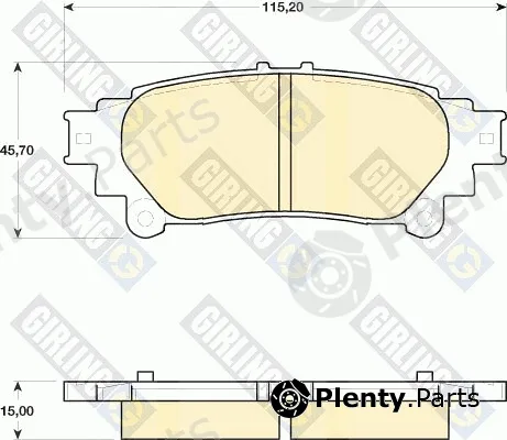 Girling 6141749 — Brake Pad Set, disc brake
