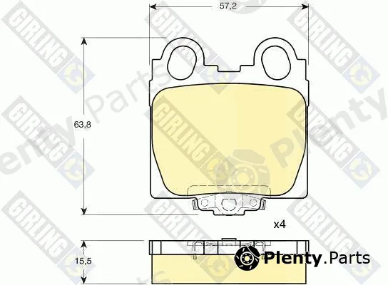 Girling 6132339 — Brake Pad Set, disc brake