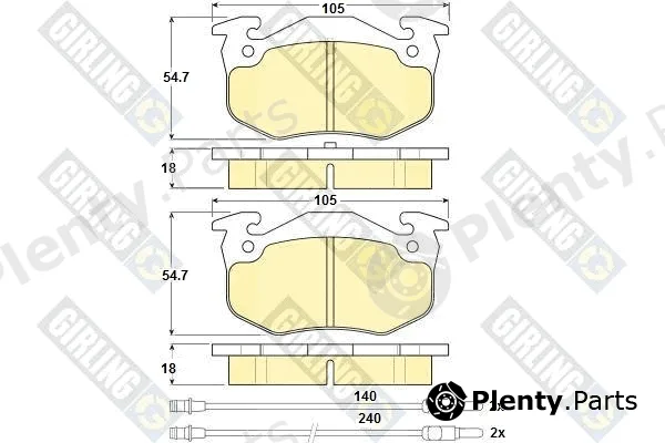 Girling 6103133 — Brake Pad Set, disc brake