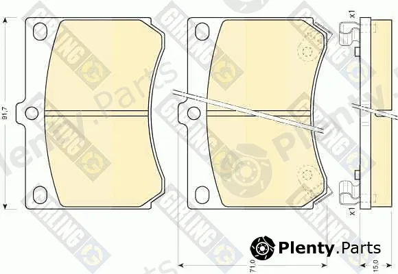 Girling 6110299 — Brake Pad Set, disc brake