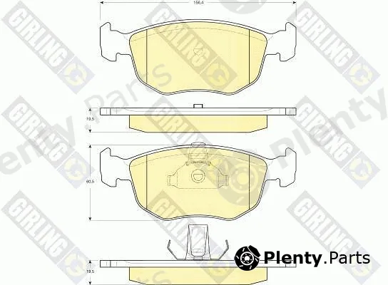 Girling 6116182 — Brake Pad Set, disc brake