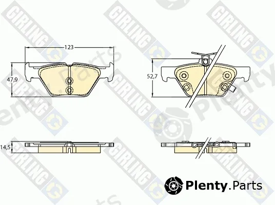 Girling 6136397 — Brake Pad Set, disc brake