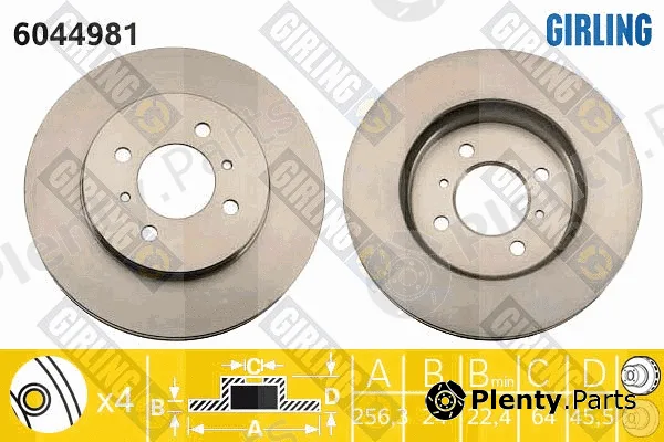 Girling 6044981 — Brake Disc