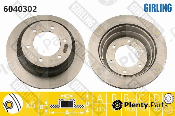 Girling 6040302 — Brake Disc