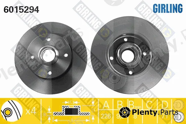 Girling 6015294 — Brake Disc