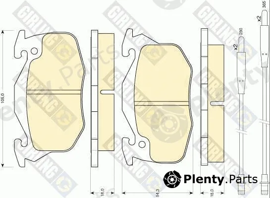 Girling 6110333 — Brake Pad Set, disc brake