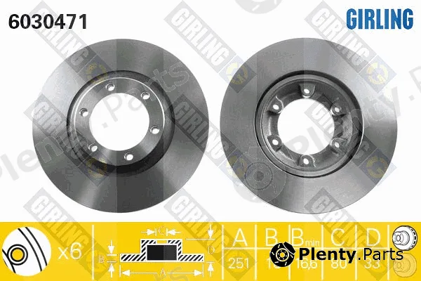 Girling 6030471 — Brake Disc
