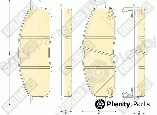 Girling 6135029 — Brake Pad Set, disc brake