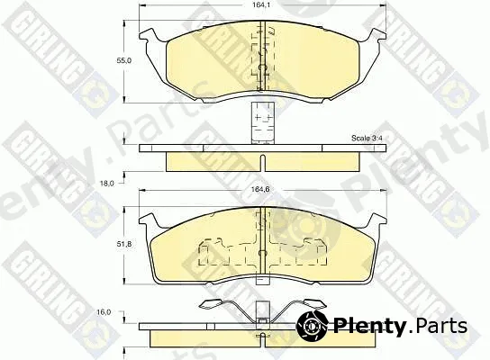 Girling 6112443 — Brake Pad Set, disc brake