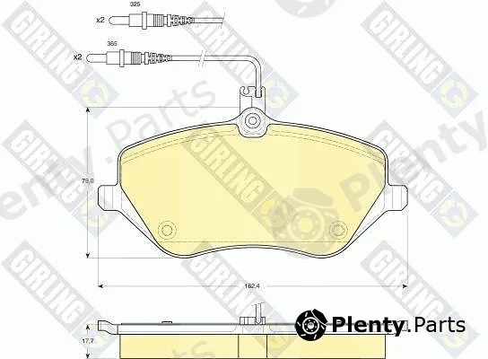 Girling 6115951 — Brake Pad Set, disc brake
