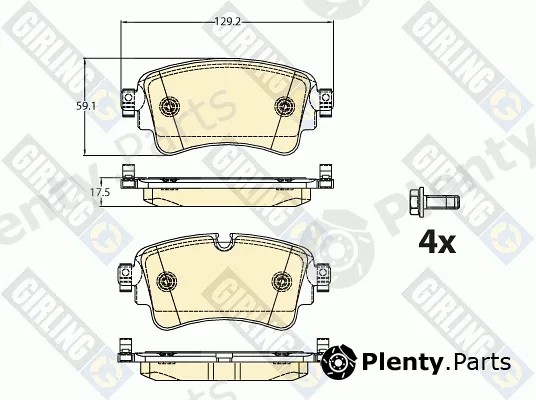 Girling 6121321 — Brake Pad Set, disc brake