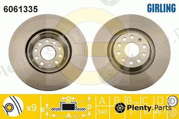 Girling 6061335 — Brake Disc