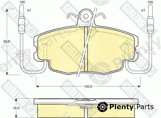 Girling 6108071 — Brake Pad Set, disc brake